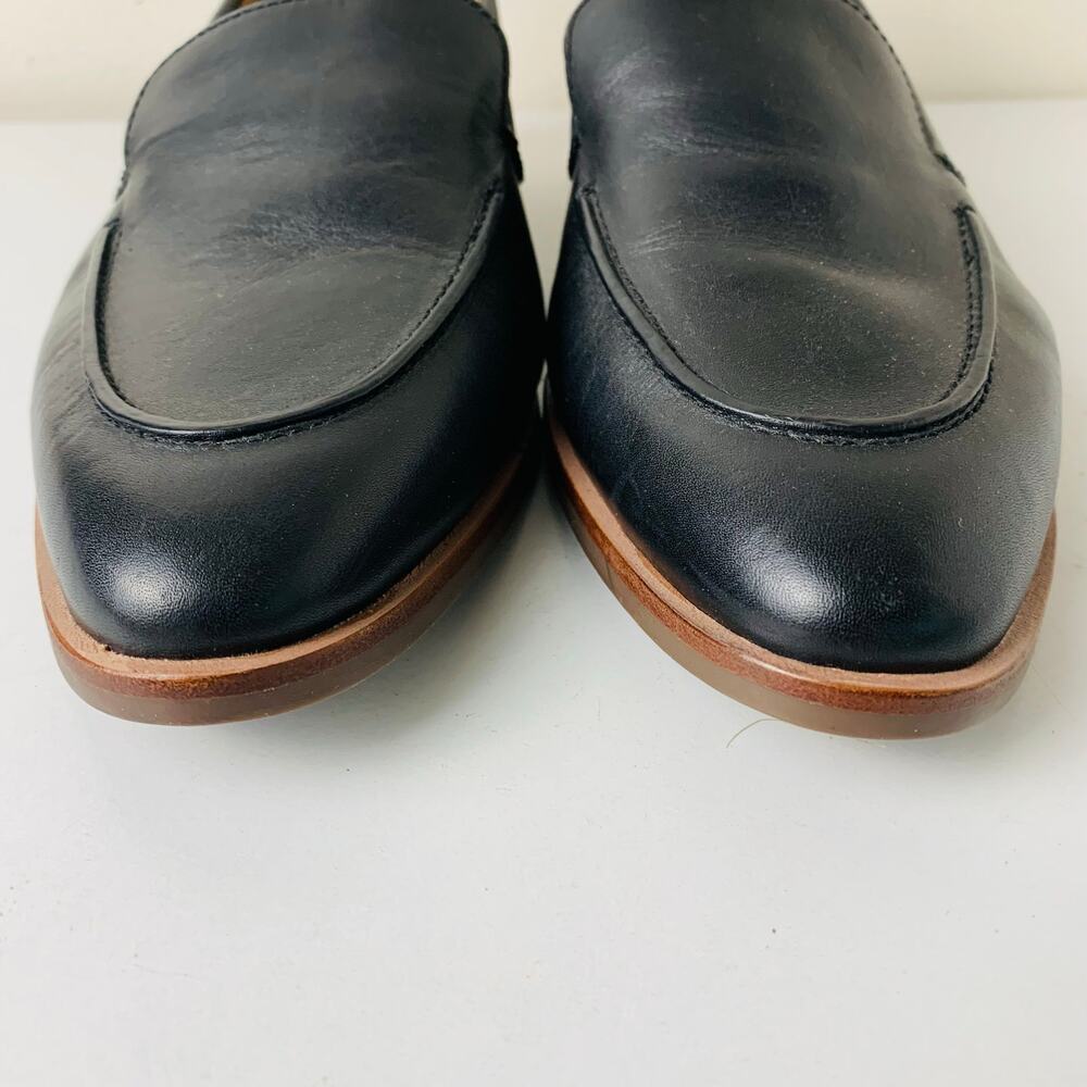 Aerosoles Black Leather Loafers Women’s 9 Comfort Career Work Shoes - Picture 4 of 11